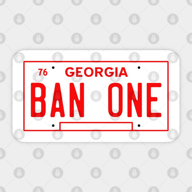 BAN-ONE Sticker by old_school_designs